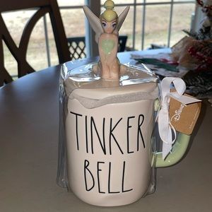 Rae Dunn Tinkerbell Mug with Green Handle